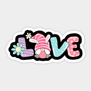 Gnome Love Spring Sticker